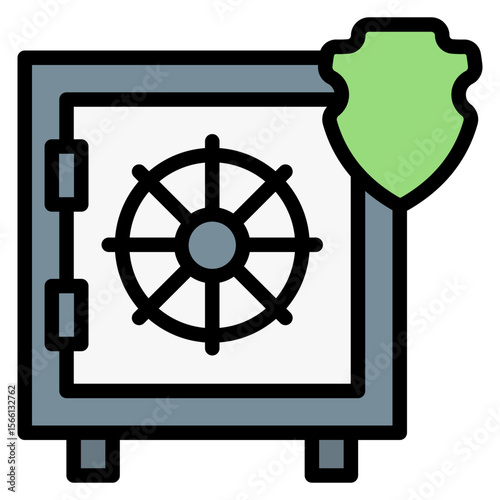 Cyber vault icon vector image. Can be used for Information Security.