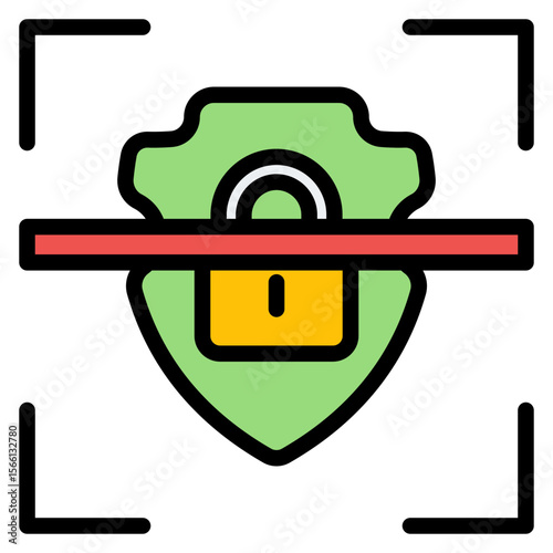 Cyber scanner icon vector image. Can be used for Information Security.