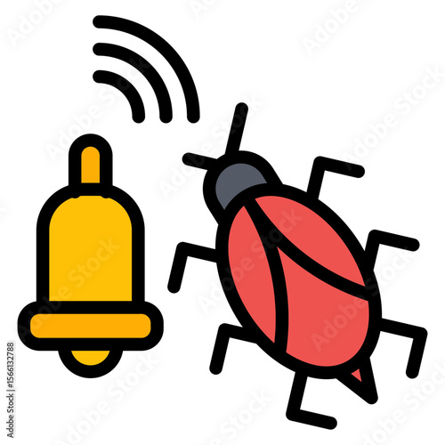 Cyber threat icon vector image. Can be used for Information Security.