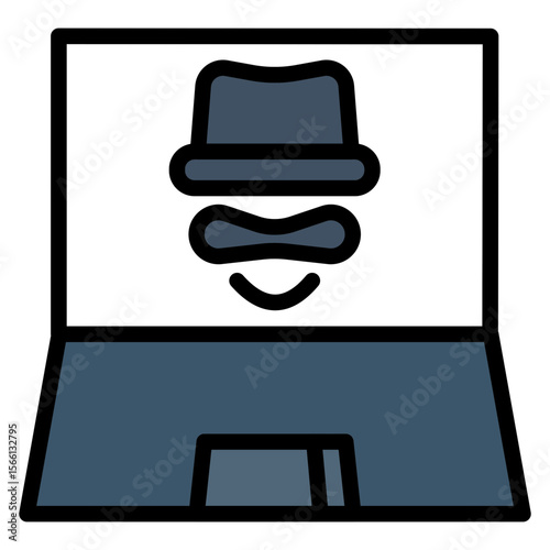Hacker icon vector image. Can be used for Information Security.