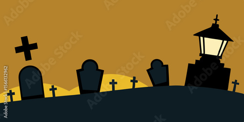 A Timeworn Cemetery Where The Gravestones Sink Slowly Into The Earth
