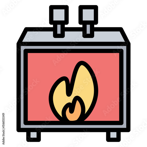 Furnace icon vector image. Can be used for Mining And Crafting.