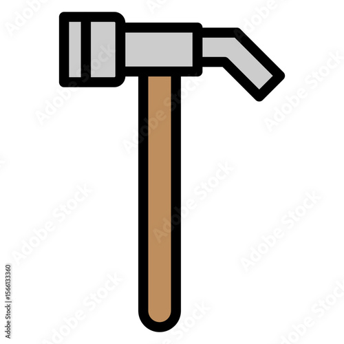 Hammer icon vector image. Can be used for Mining And Crafting.