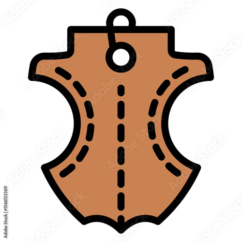 Leather icon vector image. Can be used for Mining And Crafting.