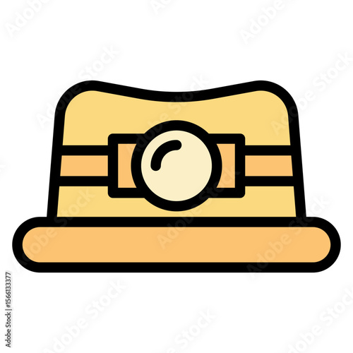 Mining Hat icon vector image. Can be used for Mining And Crafting.