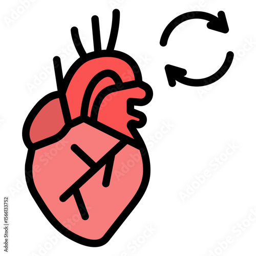 Heart Transplant icon vector image. Can be used for Psychiatric Hospitals.