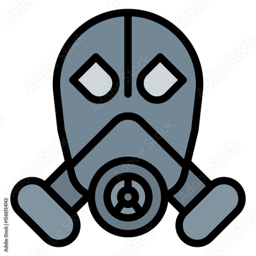 Gas Mask icon vector image. Can be used for Oil And Gas.