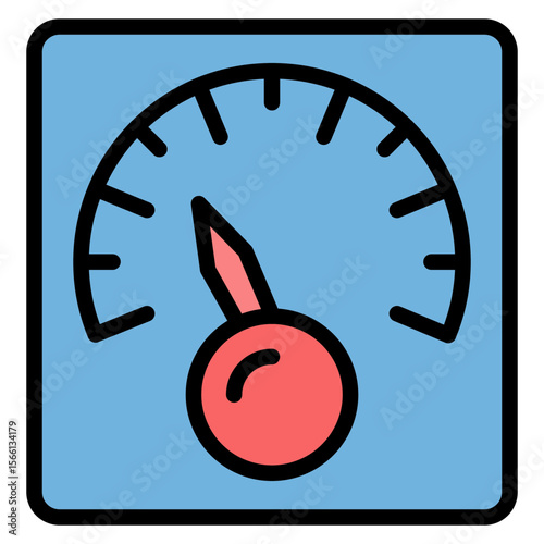Gas Meter icon vector image. Can be used for Oil And Gas.