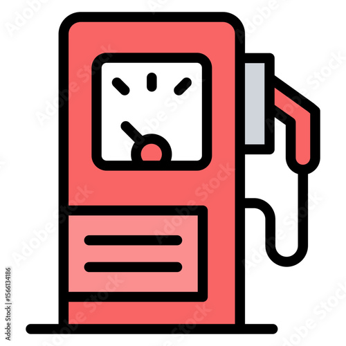 Gas Pump icon vector image. Can be used for Oil And Gas.