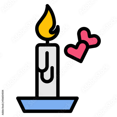 Date Night icon vector image. Can be used for Dating App.
