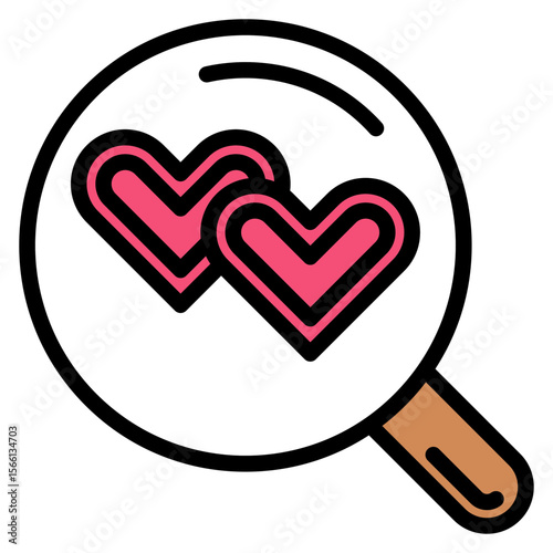 Match Maker icon vector image. Can be used for Dating App.
