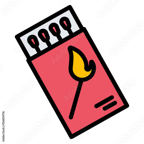 Matchbox icon vector image. Can be used for Dating App.