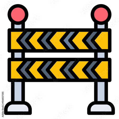 Police Line icon vector image. Can be used for Protest.