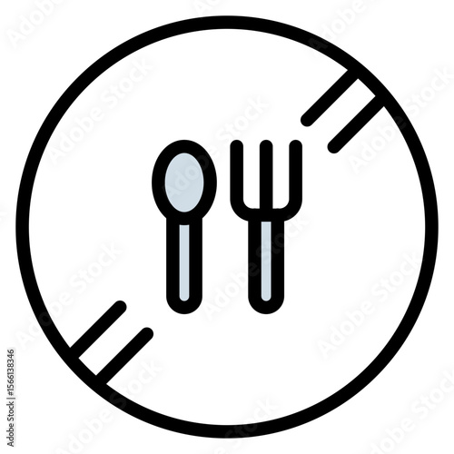 Hunger Strike icon vector image. Can be used for Protesting and Civil Disobedience.