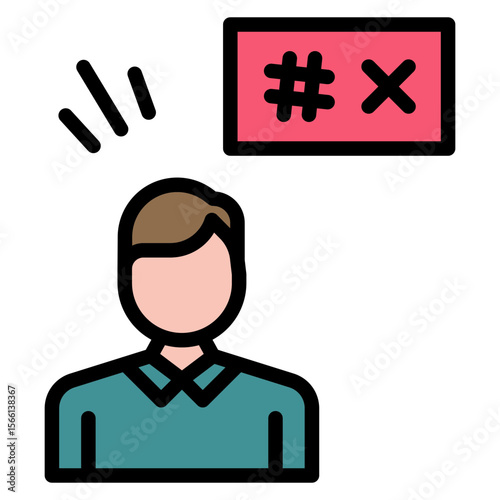 Hate icon vector image. Can be used for Protesting and Civil Disobedience.