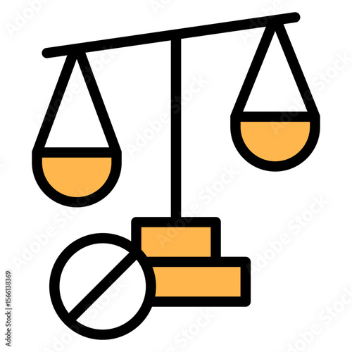 Injustice icon vector image. Can be used for Protesting and Civil Disobedience.
