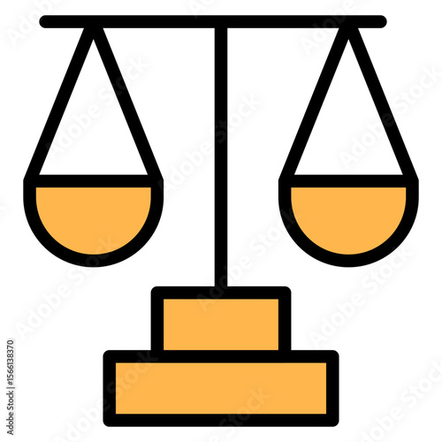 Justice icon vector image. Can be used for Protesting and Civil Disobedience.
