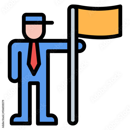 Leader icon vector image. Can be used for Protesting and Civil Disobedience.