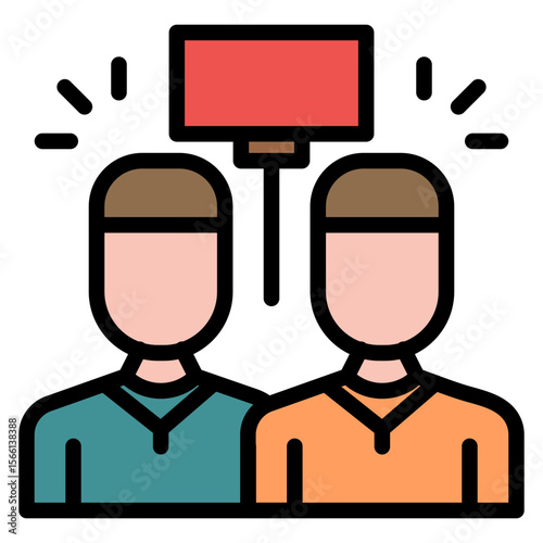 March icon vector image. Can be used for Protesting and Civil Disobedience.