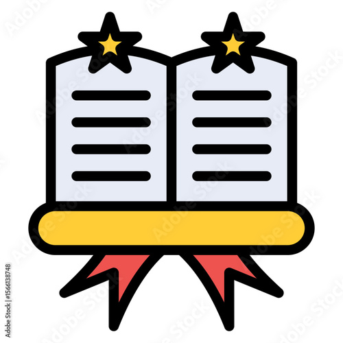 Book Fair icon vector image. Can be used for Literature.