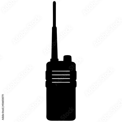 Black Walkie Talkie Communication Device