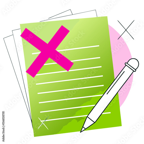 Rejected Application or Document Icon