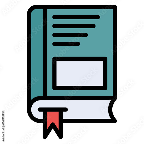 Book icon vector image. Can be used for Literature.