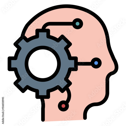 Critical Thinking icon vector image. Can be used for Literature.