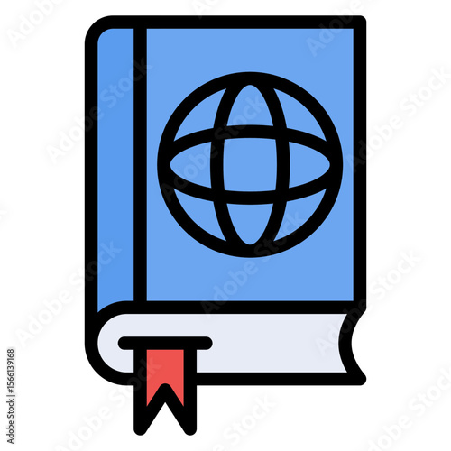 Encyclopedia icon vector image. Can be used for Literature.