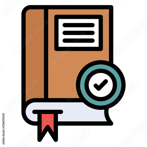 Literary Work icon vector image. Can be used for Literature.