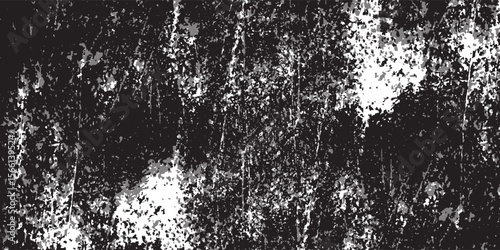 Modern black and white grunge. Distress overlay texture. Abstract surface dust and rough dirty wall background art modern design
