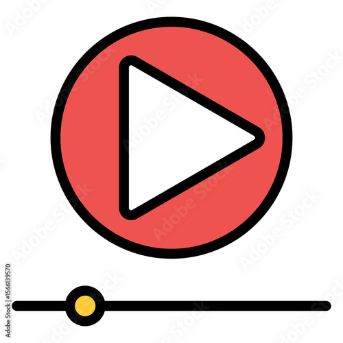 Play icon vector image. Can be used for Literature.