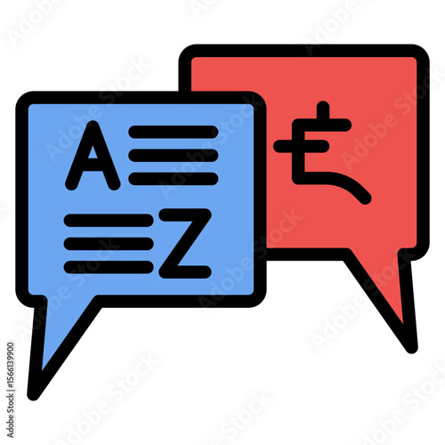 Translation icon vector image. Can be used for Literature.