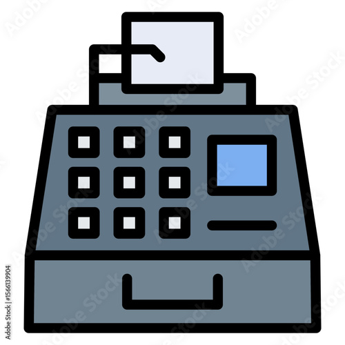 Typewriter icon vector image. Can be used for Literature.