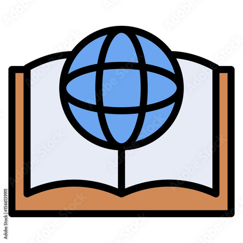 World Literature icon vector image. Can be used for Literature.