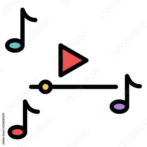 Music icon vector image. Can be used for Lifestyles.