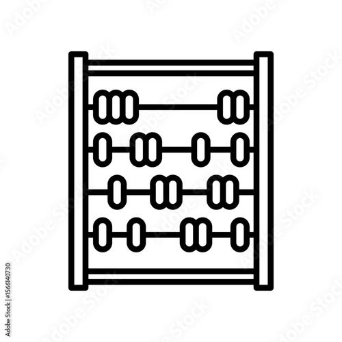 Simple Outline of a Traditional Abacus for Counting and Mathematics