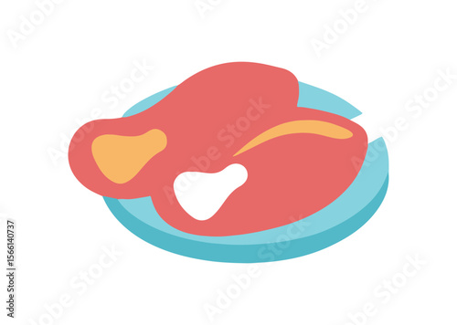 Barbecue chicken Vector, Barbecue chicken Icon