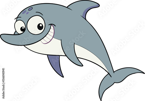 Colorful Dolphin Illustration for Ocean and Marine Life Designs. High Quality Colorful Dolphin Illustration for Creative Projects. Beautiful Colorful Dolphin Illustration for Digital and Print Media