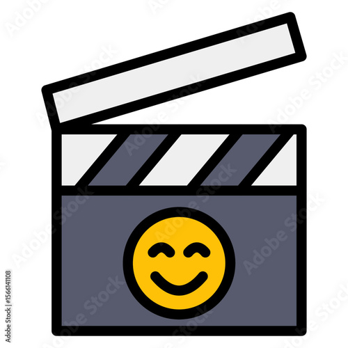 Comedy Film icon vector image. Can be used for Filmmaking.