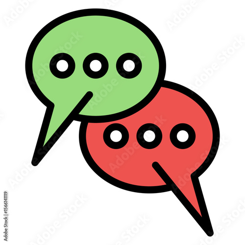 Dialogue icon vector image. Can be used for Filmmaking.