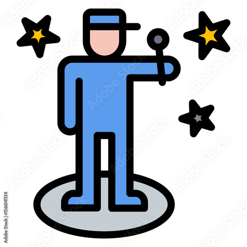 Famous icon vector image. Can be used for Filmmaking.