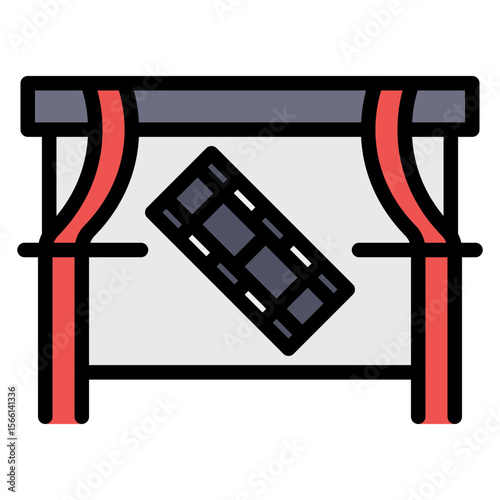 Film icon vector image. Can be used for Filmmaking.