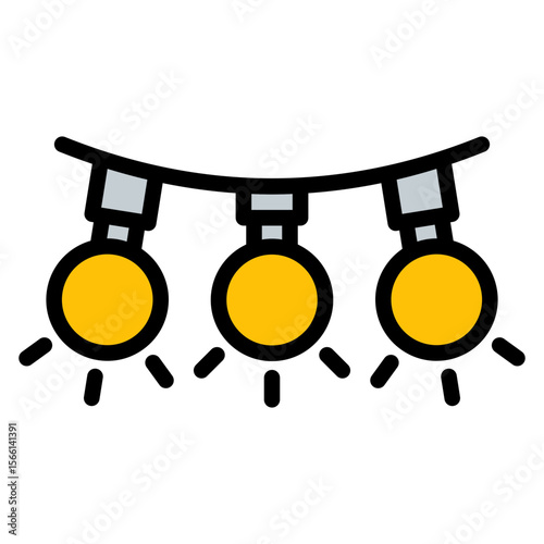 Lighting icon vector image. Can be used for Filmmaking.