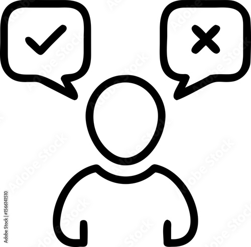 Editable Stroke Survey and Feedback Icons Set – Vector Line Style for Questionnaire, Rating, and Poll UI Design