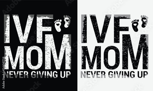 World IVF day design for t-shirt, bags, mugs, stickers, banner, poster, icon, logo etc. Fully Editable Print Ready Template - Vector.