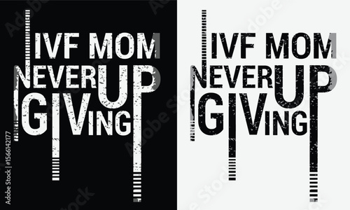 World IVF day design for t-shirt, bags, mugs, stickers, banner, poster, icon, logo etc. Fully Editable Print Ready Template - Vector.