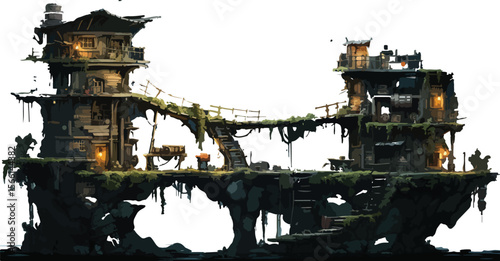 Nature-Themed Game Platform Asset