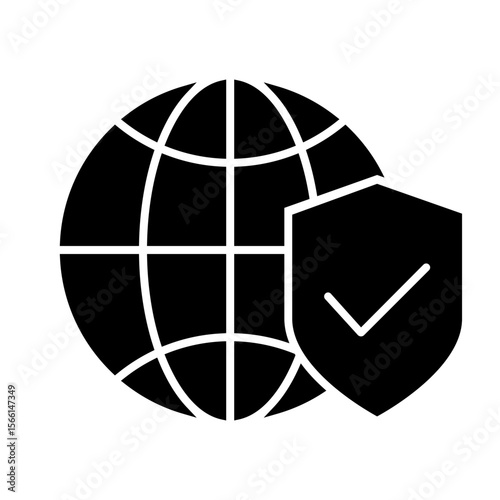 Cybersecurity vector icon. Firewall illustration sign. Web protection symbol. Cyber security web icon.