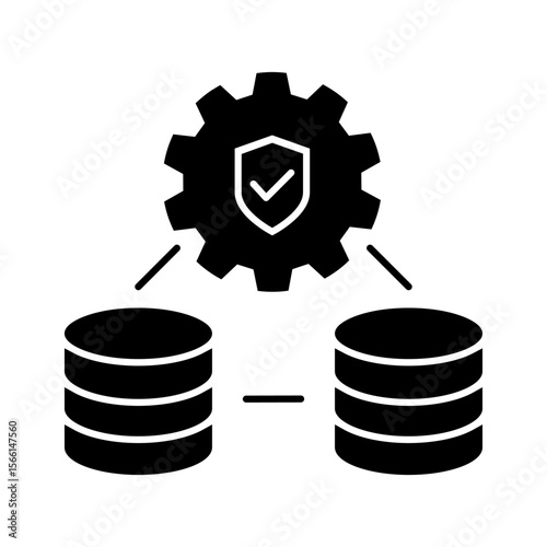 Cybersecurity vector icon. Firewall illustration sign. Web protection symbol. Cyber security web icon.